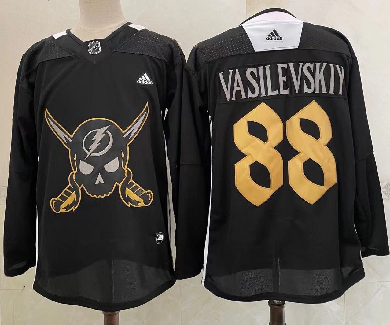 Men Tampa Bay Lightning #88 Vasilevskiy Black 2026 Adidias NHL Jersey style 002->tampa bay lightning->NHL Jersey